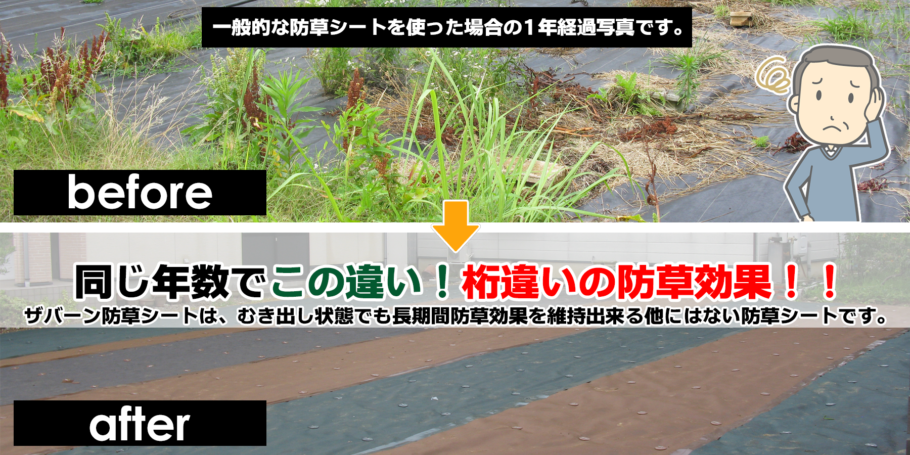 89%OFF!】 防草シート 約7年 砂利下防草シート 緑 0.5mx20m 4層構造をもつ 強力な防草対策専用不織布 デュポン社製 ザバーン ※ 使用  丈夫で突き抜けに強く砂利の下敷きにも 住宅周りの防草対策に